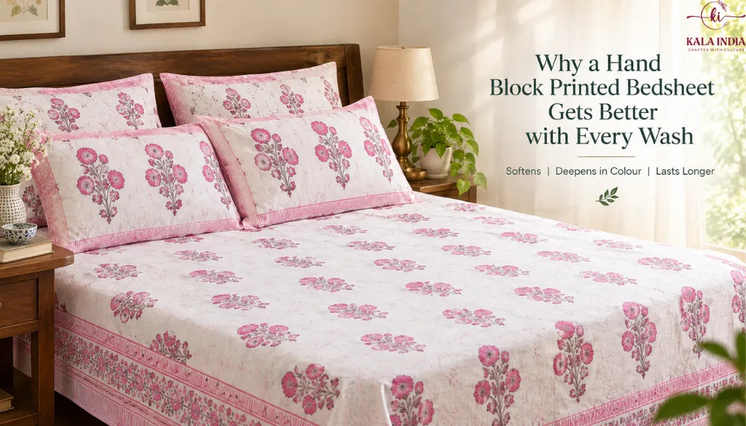 Why a Hand Block Printed Bedsheet Gets Better with Every Wash