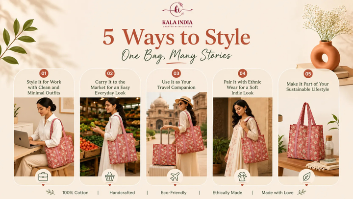 5 Ways to Style a Cotton Tote Bag for Work, Market & Travel
