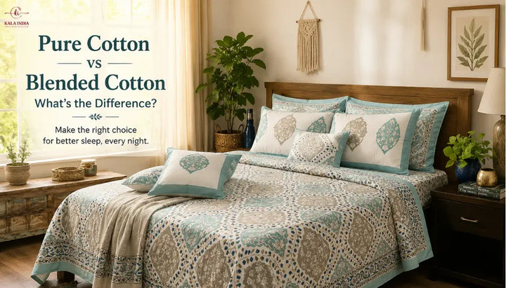 Pure Cotton Bedsheets vs Blended Cotton Bedsheets: What's the Difference?