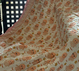 KalaIndia Jellyfish Friends Baby Quilt (Orange) – baby quilts India (styled in a nursery/crib)