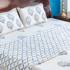 Misty Marvel Bedcover + Quilted Pillow Covers