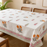 Pink & Orange Floral Table Cloth