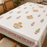 Pink & Orange Floral Table Cloth