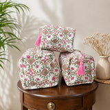 Rose Trellis Quilted Pouch