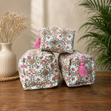 Rose Trellis Quilted Pouch