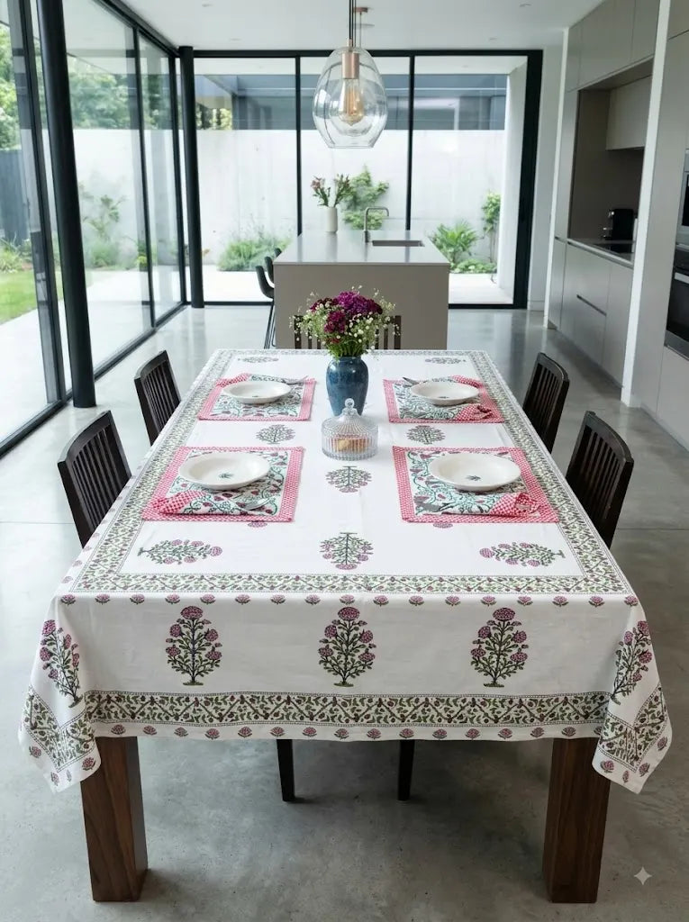 A Table Set With Something Made By Hand