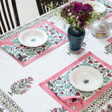 KalaIndia Spring Table Mat – table mats and runners (close-up of the print detail)