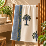 Palm Grove Cotton Bath Towel Set of 3