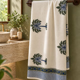 Palm Grove Cotton Bath Towel Set of 3